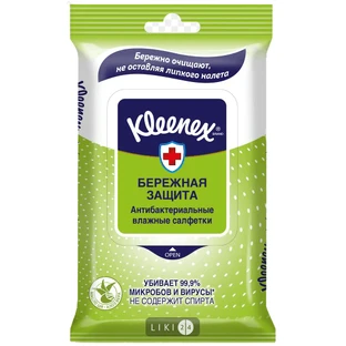 Салфетки влажные kleenex protect антибактер. №10