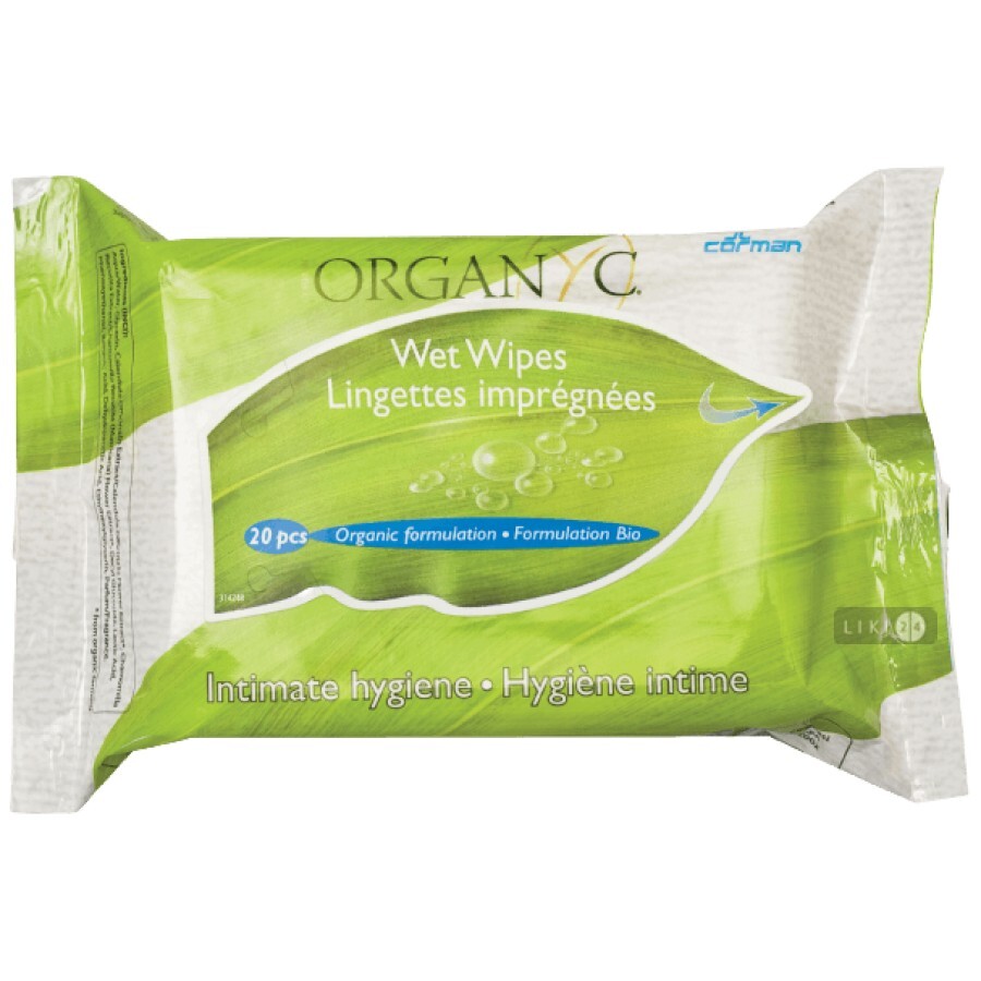 Влажные салфетки для интимной гигиены Corman Organyc Feminine Hygiene 20 шт: цены и характеристики