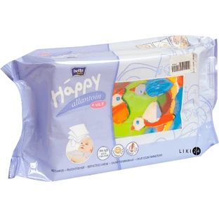 Влажные салфетки Bella Baby Happy Silk & Cotton для детей 64 шт