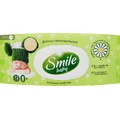 Вологі серветки Smile Baby Дитячі з екстрактом ромашки, алое і вітамінним комплексом з клапаном 72 шт
