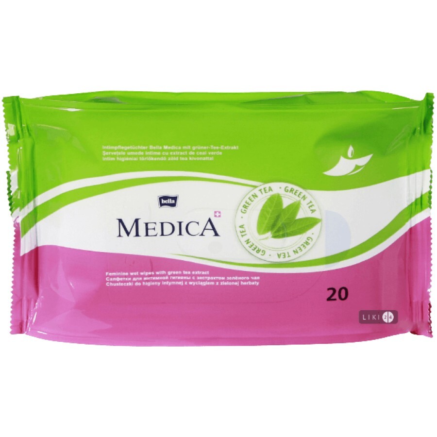 Вологі серветки Bella Medica для інтимної гігієни 20 шт: ціни та характеристики