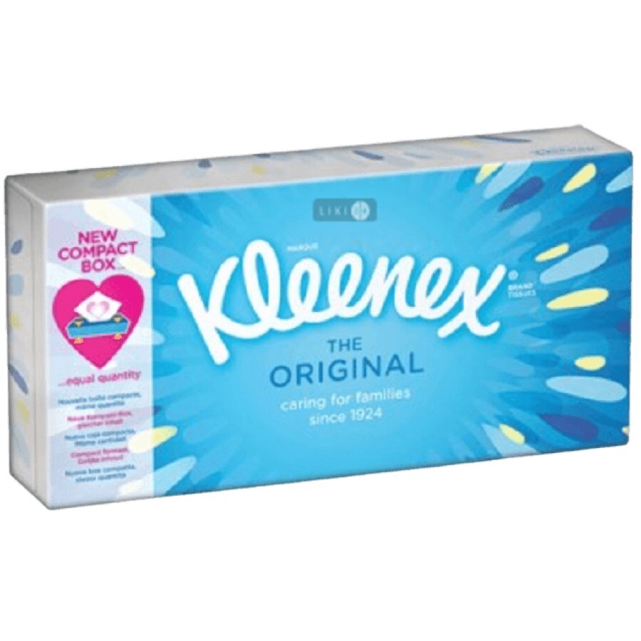 Серветки Kleenex Original гігієнічні №70: ціни та характеристики