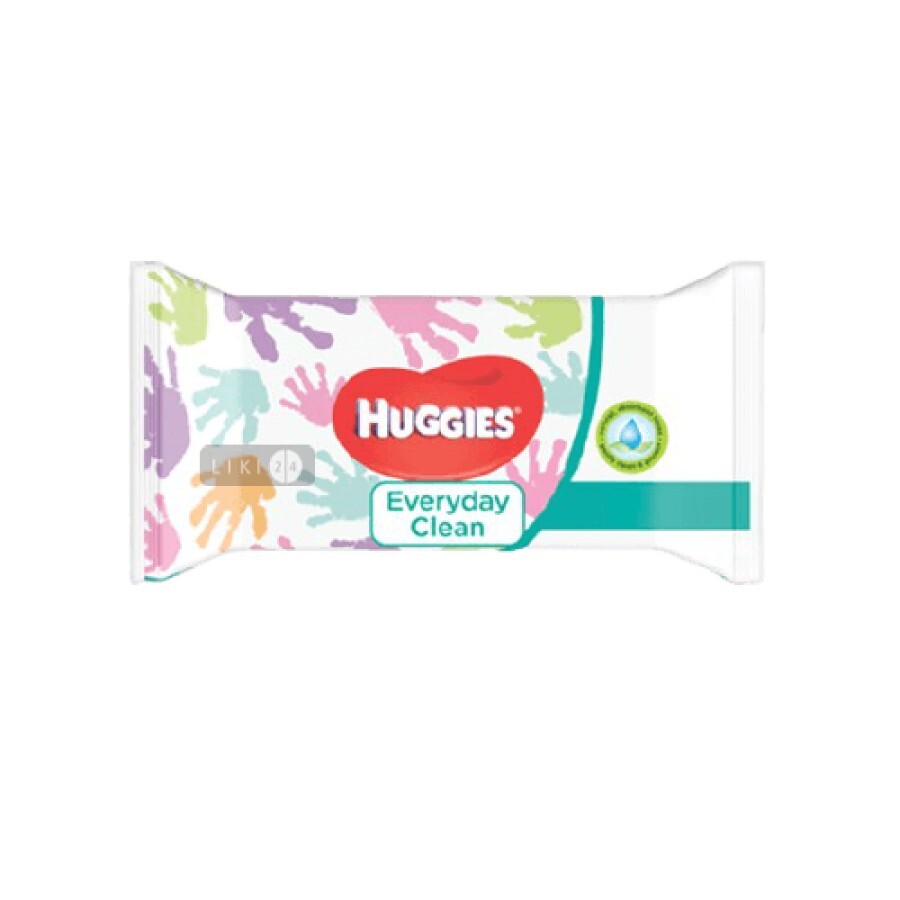 Влажные салфетки Huggies Everyday 56 шт: цены и характеристики