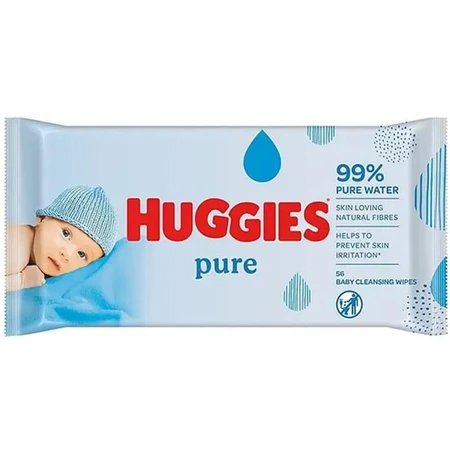 Влажные салфетки Huggies Ultra Comfort Pure 56 шт: цены и характеристики