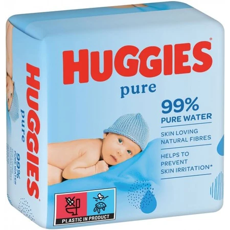 Вологі серветки Huggies Ultra Comfort Pure 168 шт: ціни та характеристики