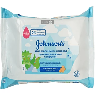 Вологі серветки Johnson’s Baby Pure Protect 25 шт