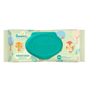 Салфетки увлажняющие для ухода за ребенком "pampers" сменный блок №64