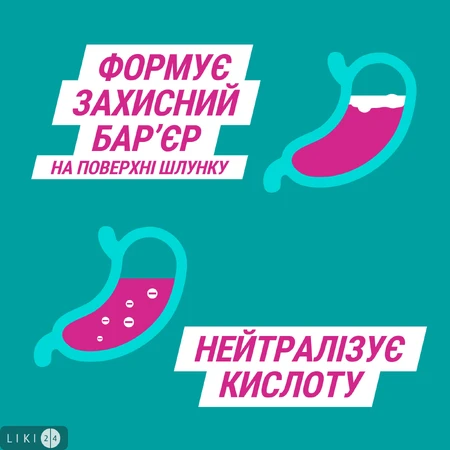 Гавискон Двойного действия суспензия оральная, без сахара, симптоматическое лечение изжоги и расстройств пищеварения (рефлюкс), 24 саше по 10 мл: цены и характеристики