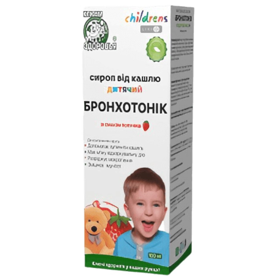 Бронхотонік сироп від кашлю для дітей, 100 мл: ціни та характеристики
