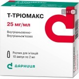 Т-тріомакс р-н д/ін. 25 мг/мл амп. 2 мл, контурн. чарунк. уп. №10