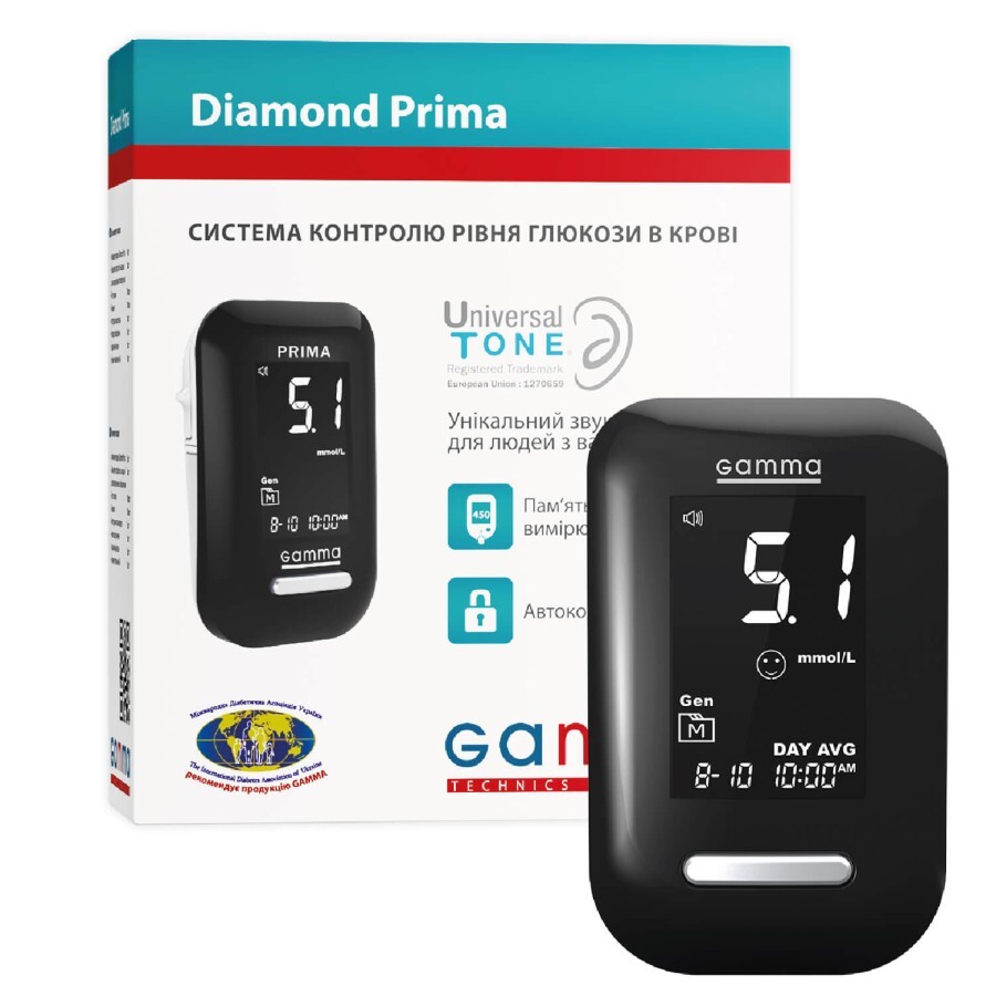 Глюкометр Gamma Diamond Prima: цены и характеристики
