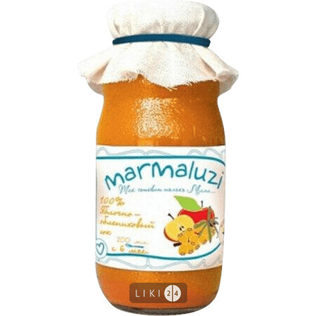 Сок "100% яблочно-облепиховый сок" тм "marmaluzi" 200 мл, с 6 месяцев