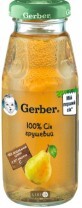 Сок грушевый Gerber восстановленный, осветленный, пастеризованный витамин. с 4 мес. 175 мл