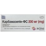 Карбамазепін-фс табл. 200 мг №20: ціни та характеристики