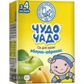 Сок яблочно-абрикосовый с мякотью и сахаром "дюймовочка" гомогенизированный стерилизованный тм "чудо-чадо" 200 мл