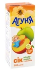 Сік Агуня яблучно-персиковий 200мл