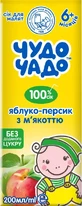 Сок яблочно-персиковый с мякотью Чудо-Чадо без сахара с 6 месяцев 200 мл