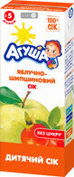 Сок яблочно-шиповниковый для детского питания тм &quot;агуша&quot; 200 мл