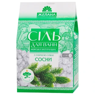 Сіль морська для ванн Желана Сосна ароматизована 500 г