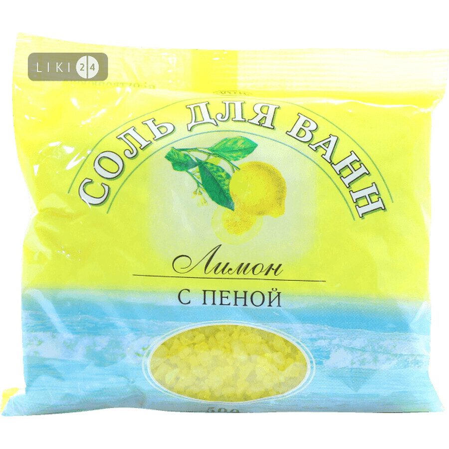 Сіль для ванн Ароматика Ароза Лимон з піною 500 г: ціни та характеристики