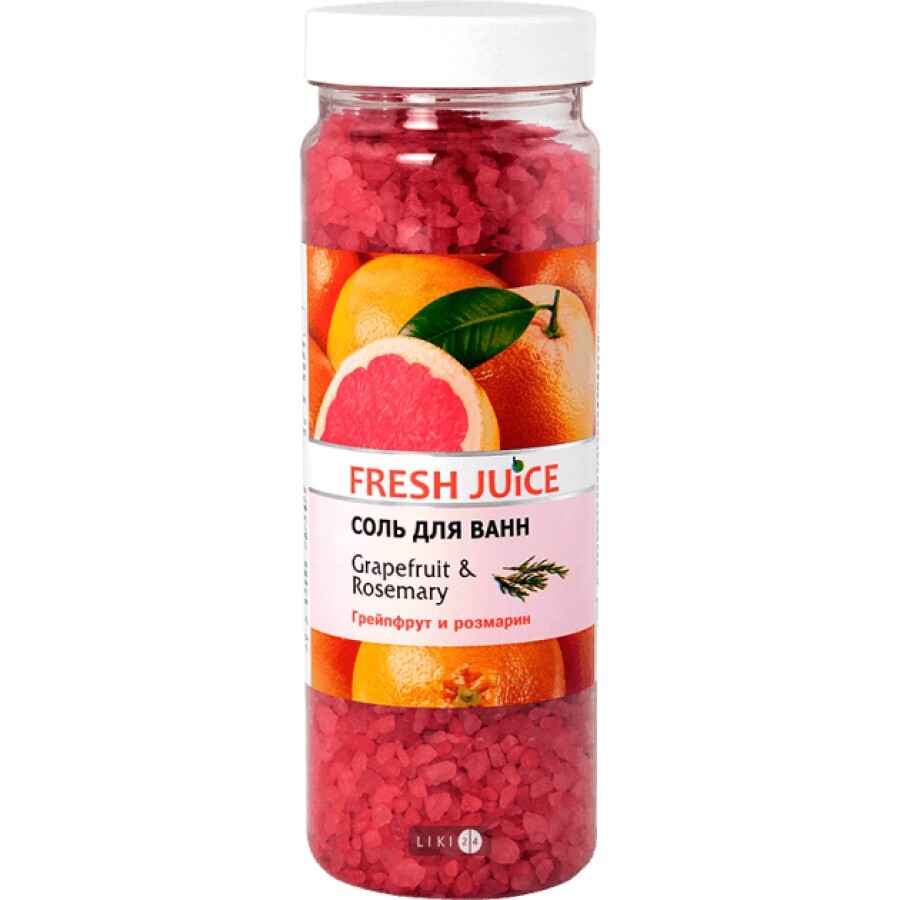 Соль для ванн Fresh Juice Grapefruit&Rosemary 700 г: цены и характеристики