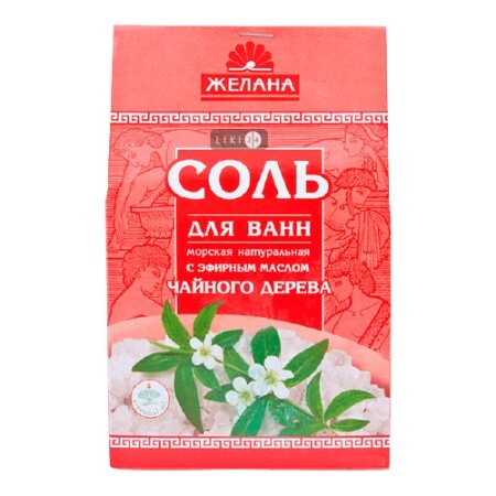Соль морская для ванн Желана Чайное дерево ароматизированная 500 г