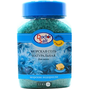 Соль морская для ванн Doctor Salt Морские водоросли ароматизированная 1100 г