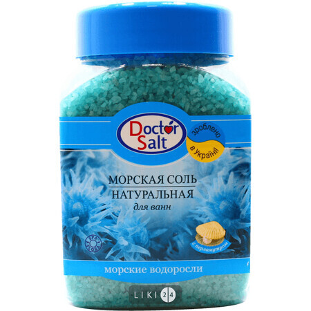 Соль морская для ванн Doctor Salt Морские водоросли ароматизированная 1100 г