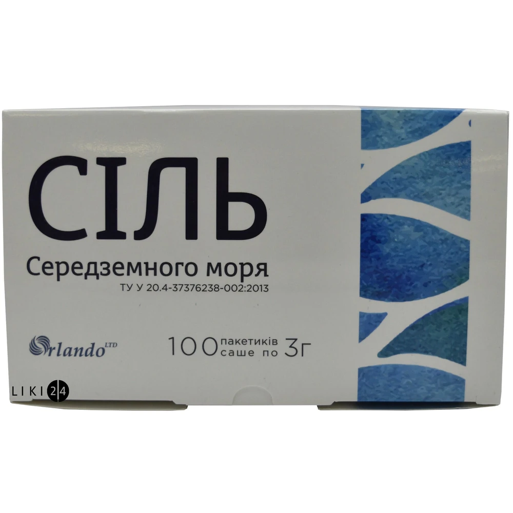 Соль средиземного моря пакетик-саше 3 г №100: цены и характеристики