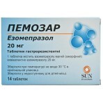 Пемозар таблетки гастрорезист. 20 мг блістер №14