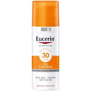 Сонцезахисний гель-крем для обличчя Eucerin Oil Control для жирної та схильної до акне шкіри SPF 30 50 мл
