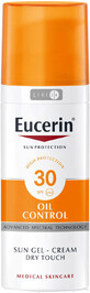 Солнцезащитный гель-крем для лица Eucerin Oil Control для жирной и склонной к акне кожи SPF 30 50 мл