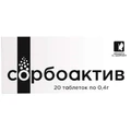 Сорбоактив табл. 0,4 г №20