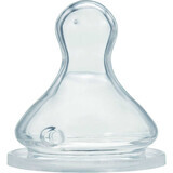 Соска Baby-Nova для молока, розмір 2, силіконова, ортодонтична, №2