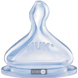 Соска nuk first choice с вентиляционным клапаном из силикона размер 1, со средним отв. д/молока