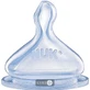 Соска nuk first choice с вентиляционным клапаном из силикона размер 1, со средним отв. д/молока