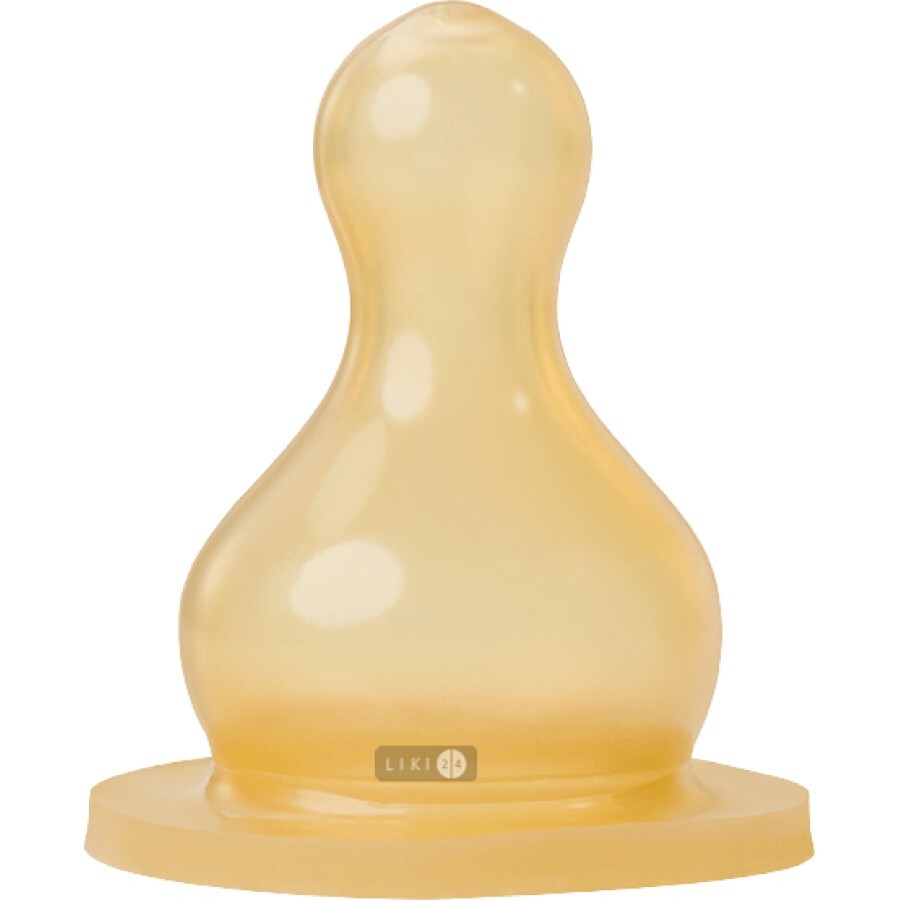 Соска латексна кругла Baby-Nova з вентиляцією для каші 1 шт 14304L: ціни та характеристики