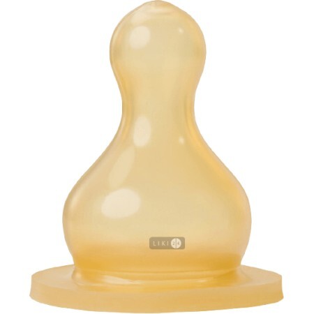 Соска латексна кругла Baby-Nova з вентиляцією для молока 1 шт 14302L