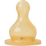 Соска латексная ортодонтальная к бутылке торговой марки "baby-nova" с вентиляц, д/молока, размер 1, арт. 16572