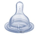 Соска силиконовая Canpol Babies EasyStart Трехпозиционная для бутылочек с широким горлышком с 3 месяцев 1 шт 21/724