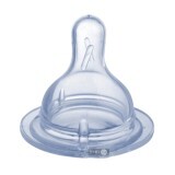 Соска силіконова Canpol Babies EasyStart Трипозиційна для пляшечок із широкою шийкою з 3 місяців 1 шт 21/724