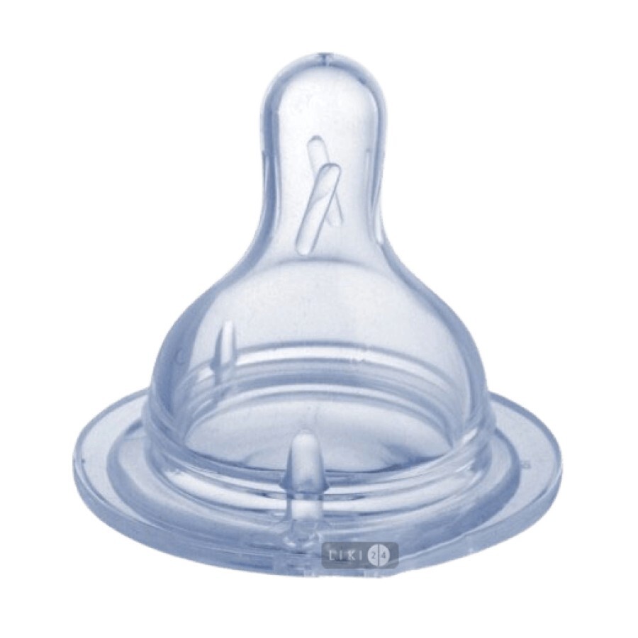Соска силіконова Canpol Babies EasyStart Трипозиційна для пляшечок із широкою шийкою з 3 місяців 1 шт 21/724: ціни та характеристики