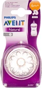 Силиконовая соска Philips AVENT Natural 4 отверстия 0 мес. 1 шт SCF654/27