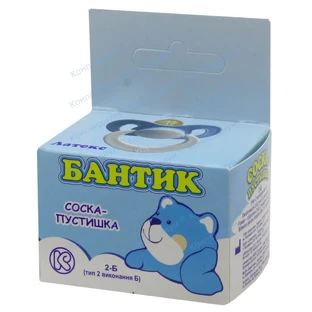 Пустушка Київгума Бантик 1 шт індивідуальна упаковка