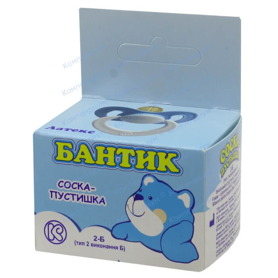 Пустушка Київгума Бантик 1 шт індивідуальна упаковка: ціни та характеристики