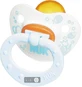 Пустушка латексна NUK Baby Blue ортодонтальна з кільцем 0-6 міс 1 шт