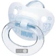 Соска-пустушка nuk ортодонтальна baby blue з кільцем силіконова розмір 2