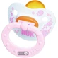 Соска-пустышка nuk ортодонтальная baby rose с кольцом латексная размер 2