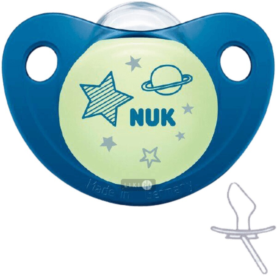 Соска-пустушка силіконова Nuk Classic Happy Days ортодонтальная размер 2 1 шт: ціни та характеристики