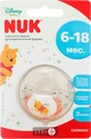 Соска-пустышка nuk ортодонтальная trendline "disney" силиконовая размер 2